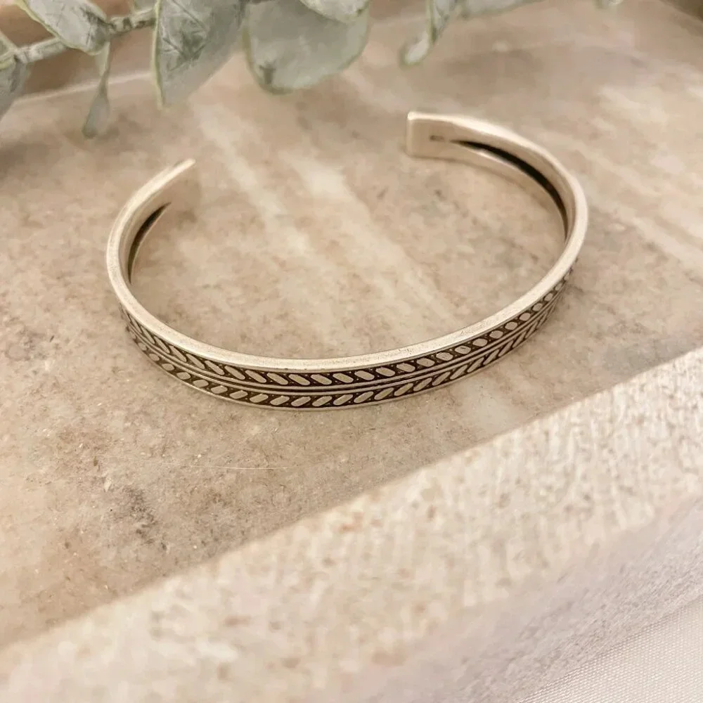 925 Sterling Silver Mens Bangle Bracelet Vintage Cuff Bracelet Mens Bracelet